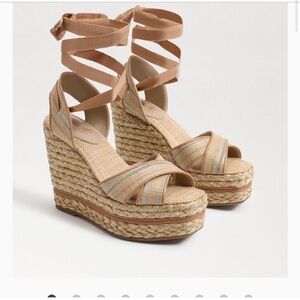 Sam Edelman Vaughn espadrille wedge sandal. Size 7.5